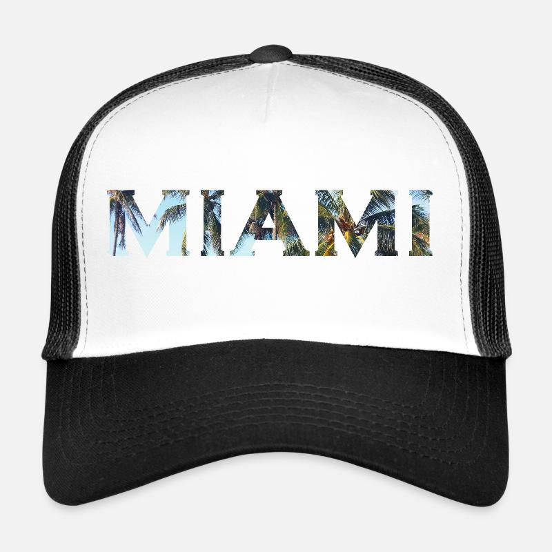 Miami - Trucker Cap - Weiß/Schwarz