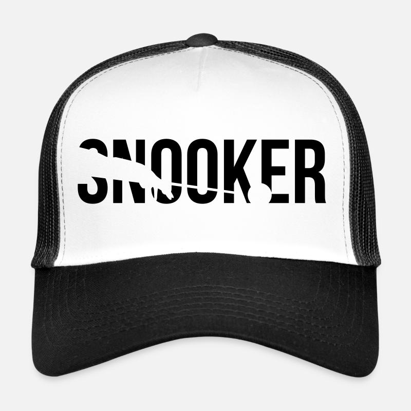 snooker - Trucker Cap - Weiß/Schwarz