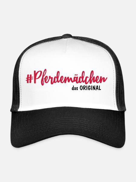Pferdemädchen - Trucker Cap - Weiß/Schwarz