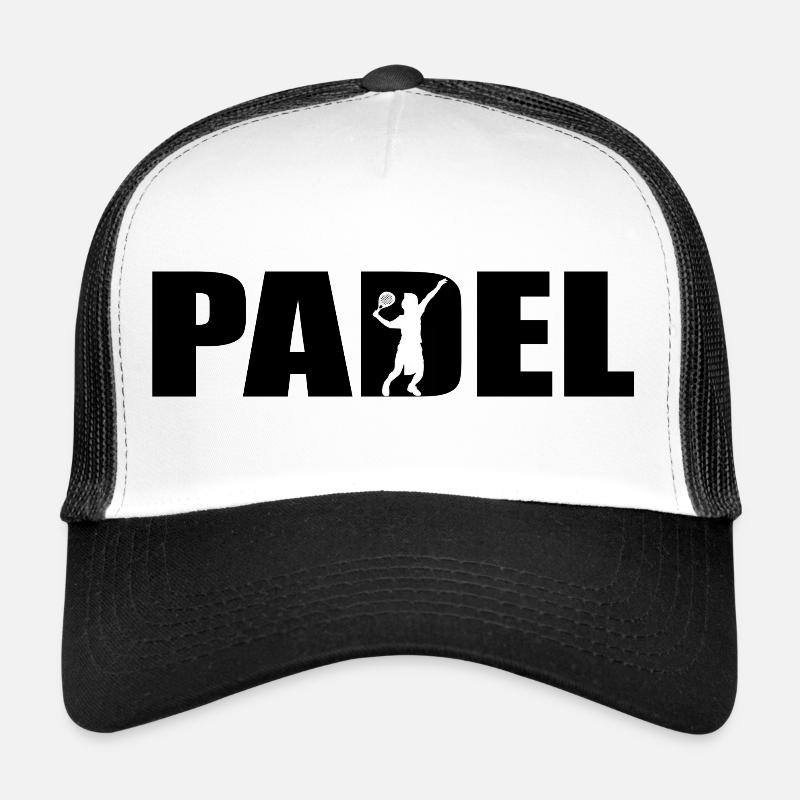 Padel - Casquette trucker  - blanc/noir