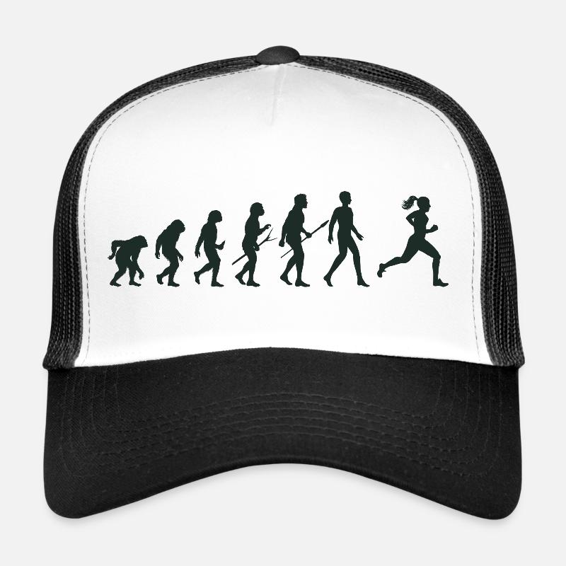 Run! - Casquette trucker  - blanc/noir