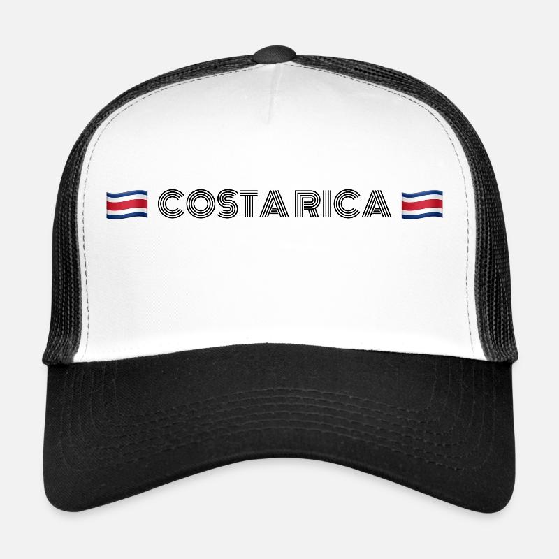 COSTA RICA - Trucker Cap - Weiß/Schwarz