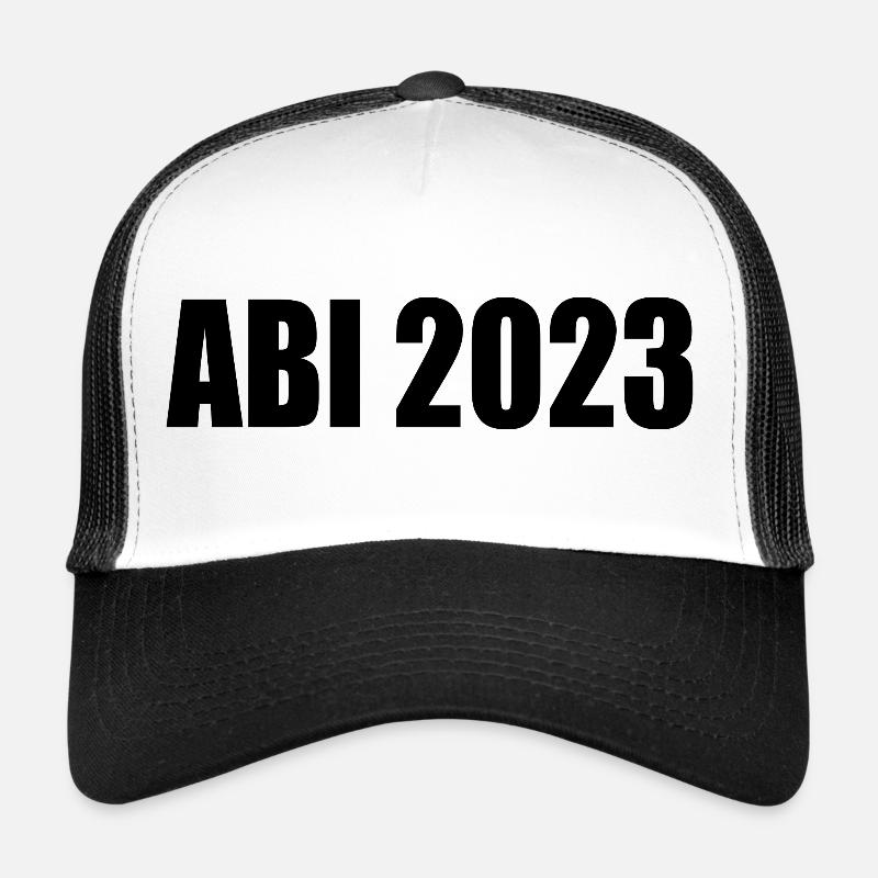 Abi 2023 - Trucker Cap - Weiß/Schwarz