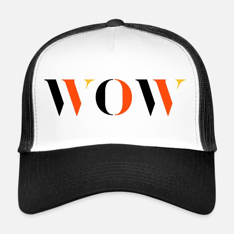WOW dreifarbig Trucker Cap