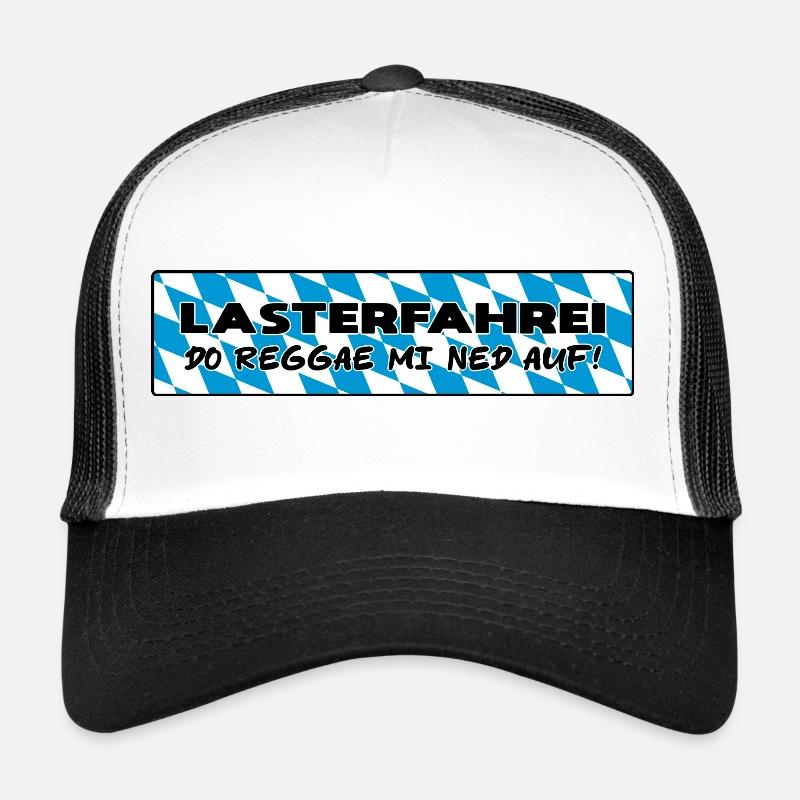 LASTERFAHREI - Do Reggae Mi Ned Auf! BAYERN Eckig Trucker Cap