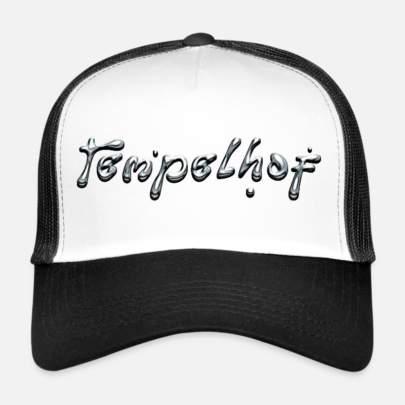 Tempelhof Liquid Chrome Typography Trucker Cap
