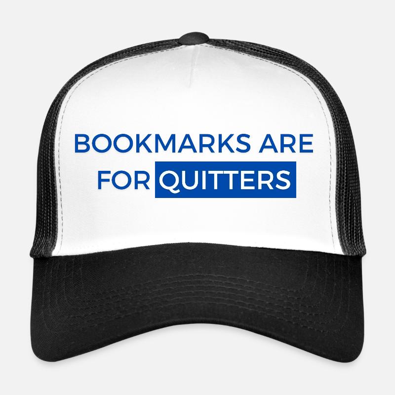 Les marque-pages, c’est pour les affiches ! Conception de livres Casquette trucker 