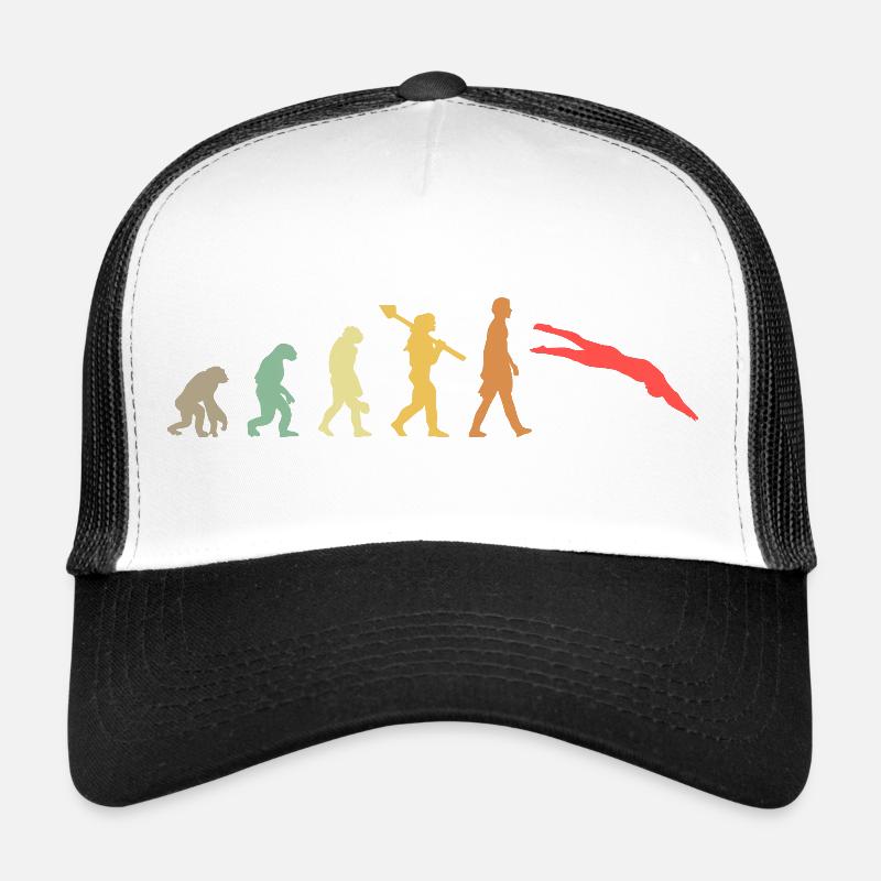 Evolution swimming Swimmer - Trucker Cap - Weiß/Schwarz