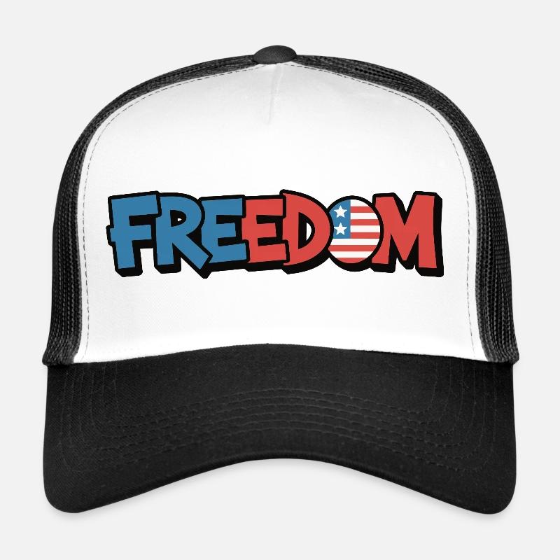 Conception de la Déclaration de Typographie de la Liberté Casquette trucker 