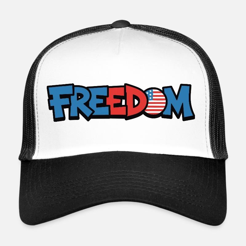 Freedom Typografie Statement Design Trucker Cap