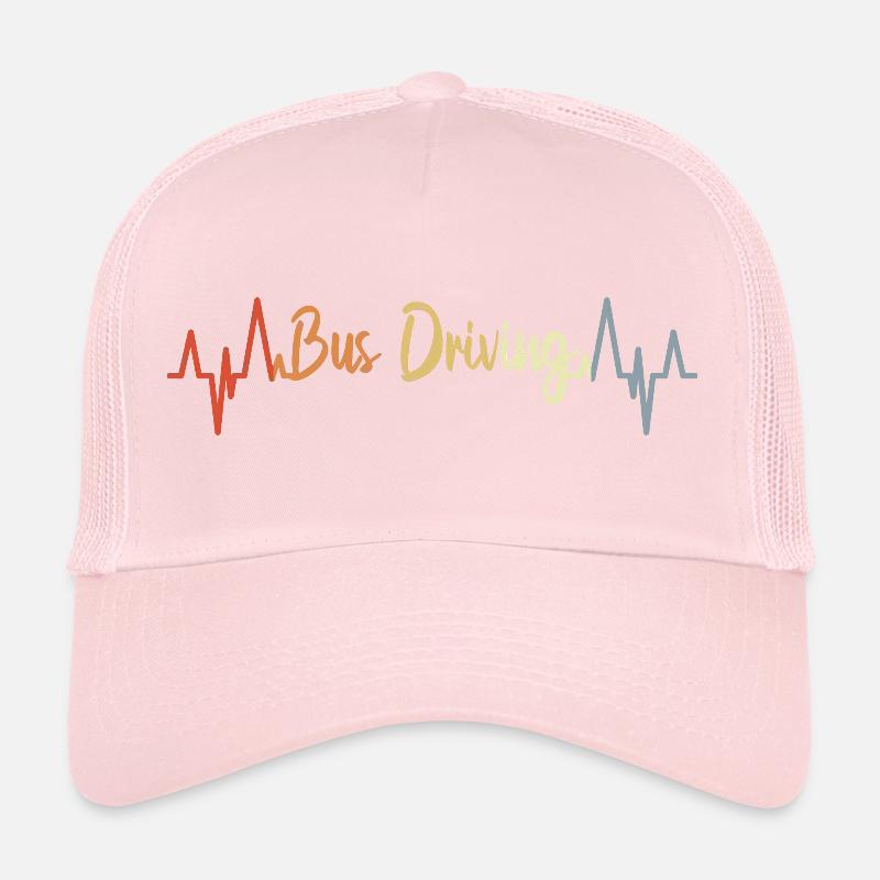 Bus Cardiogram Trucker Cap