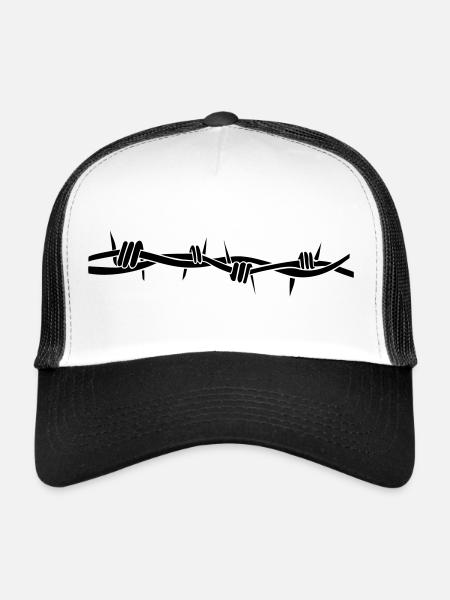 stacheldraht - Casquette trucker  - blanc/noir - Devant