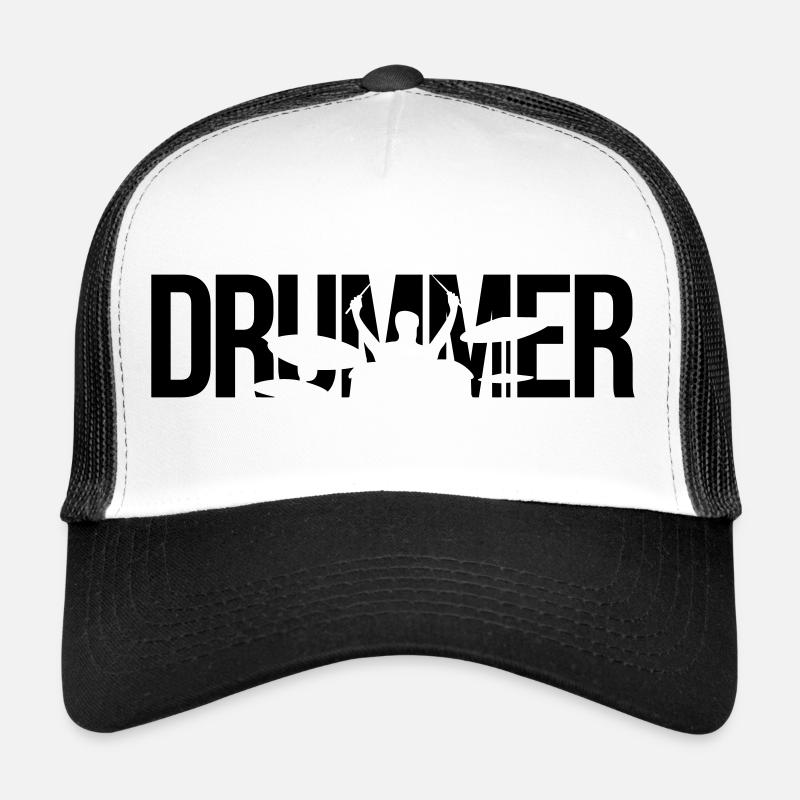 drummer - Trucker Cap - white/black