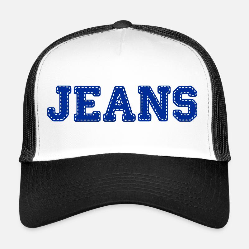 JEANS - Trucker Cap - Weiß/Schwarz