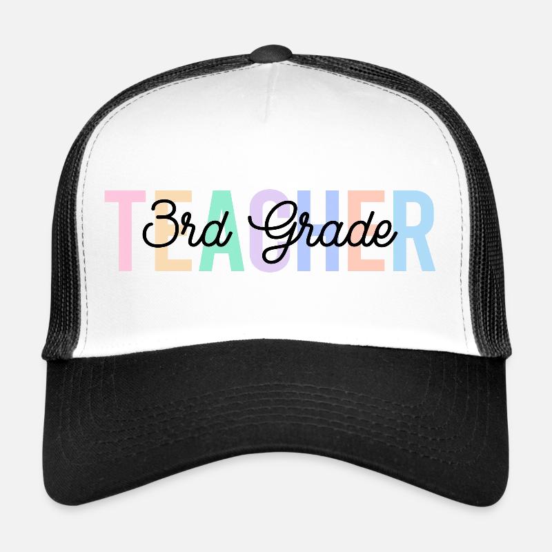 Teacher 3rd grade back to school Trucker Cap