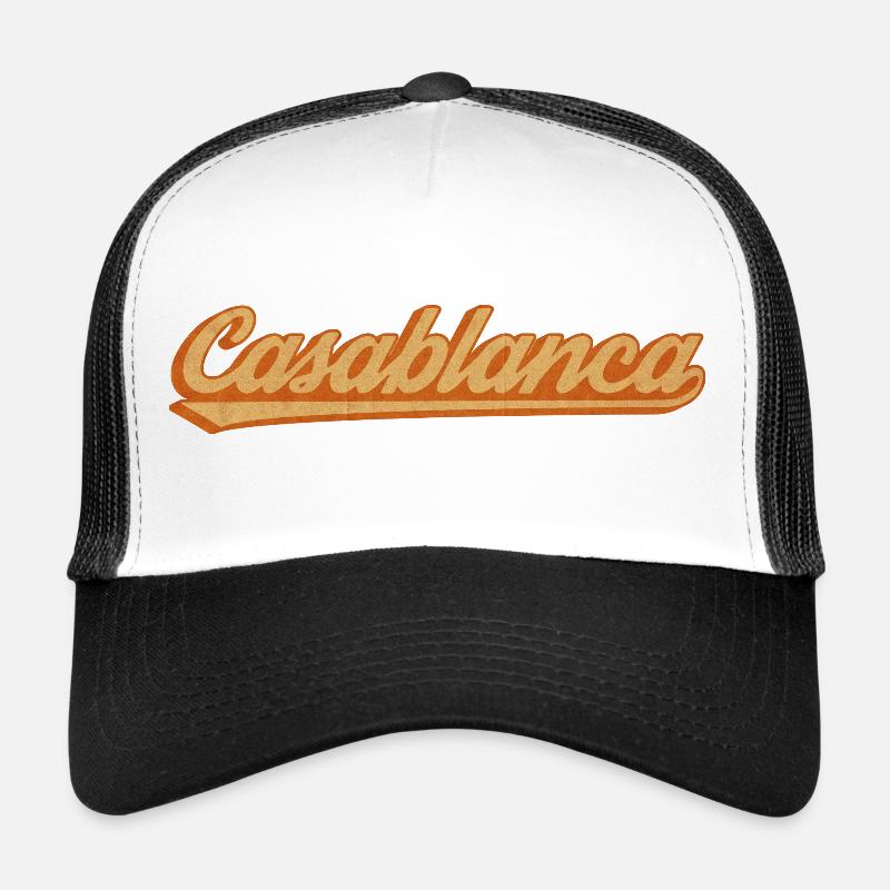 CasaBlanca Rétro Script Casquette trucker 