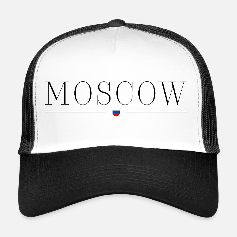 J’adore Moscou - Casquette trucker - blanc/noir