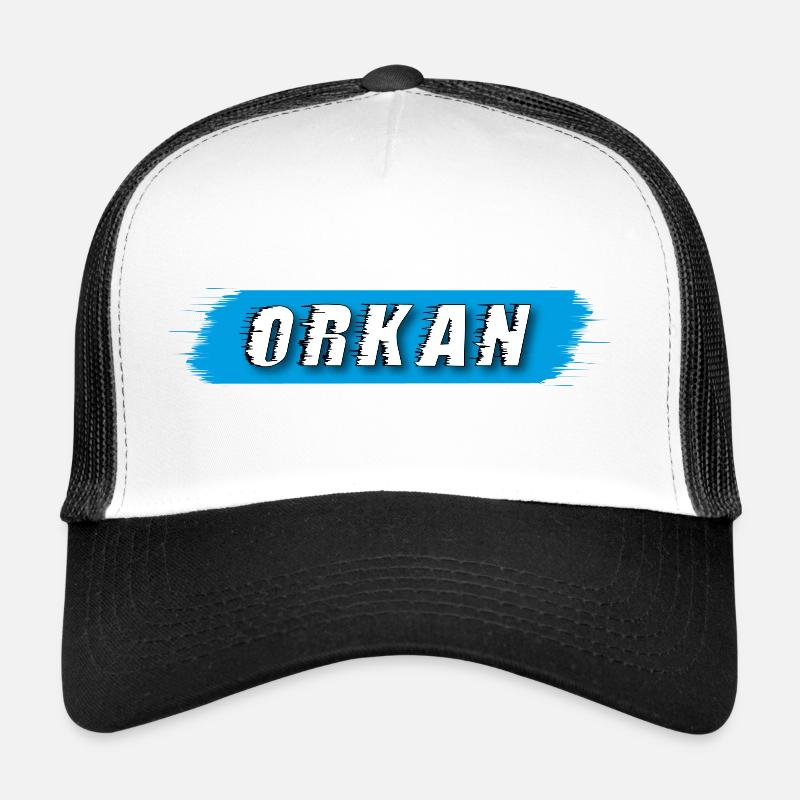 Lettrage ouragan Casquette trucker 