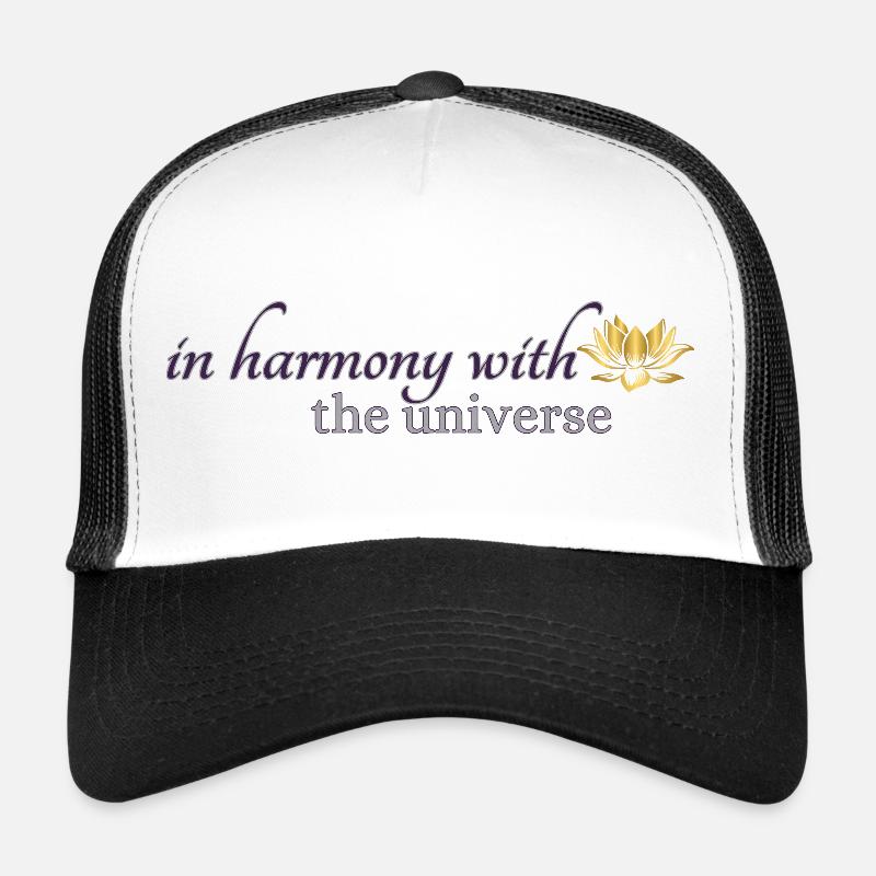 in harmony with the universe Trucker Cap