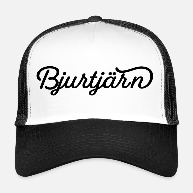 Bjurtjärn noir - Casquette trucker  - blanc/noir