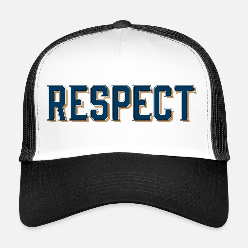 Abstract respect design with bold colors Trucker Cap