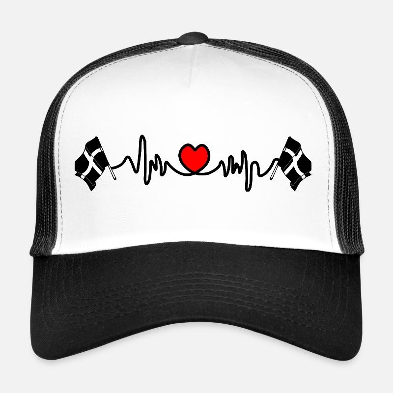 Rythme cardiaque en Cornouailles Casquette trucker 