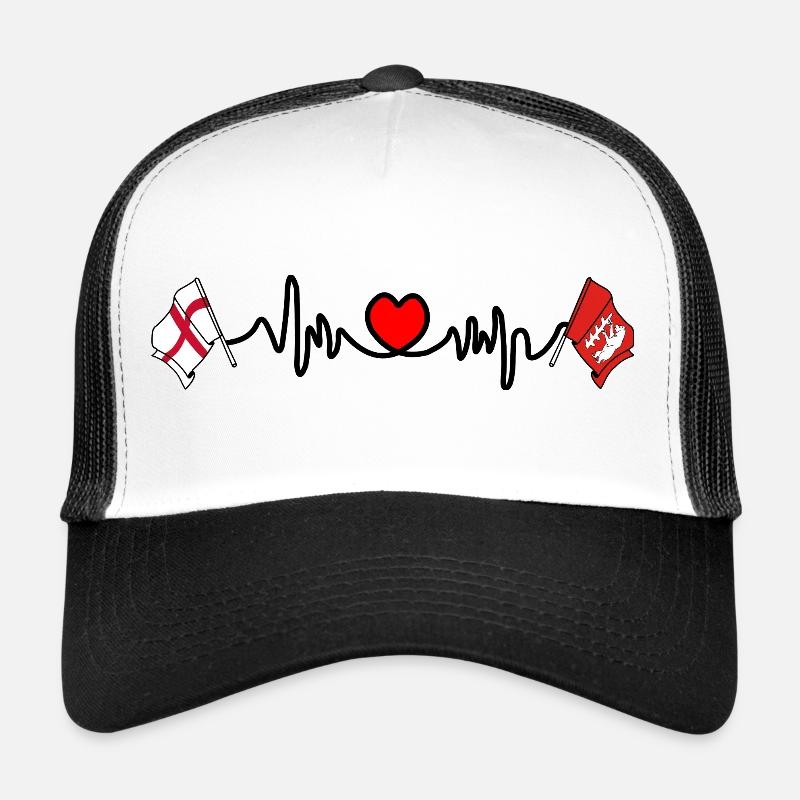 Warwickshire & England Herzfrequenz Trucker Cap