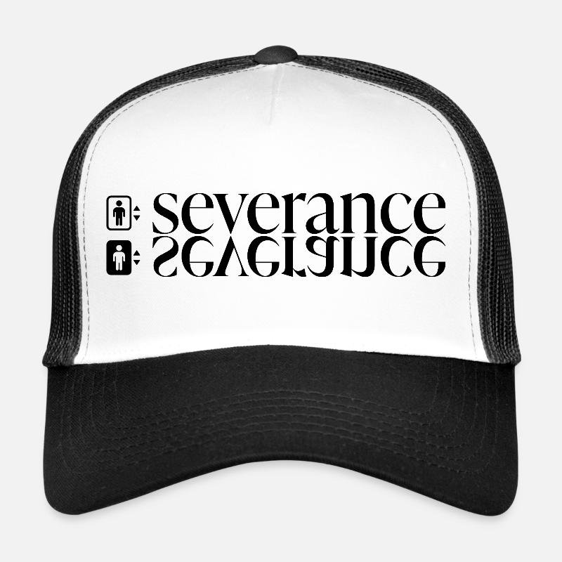 Impression de faute de départ avec ascenseur - Casquette trucker  - blanc/noir