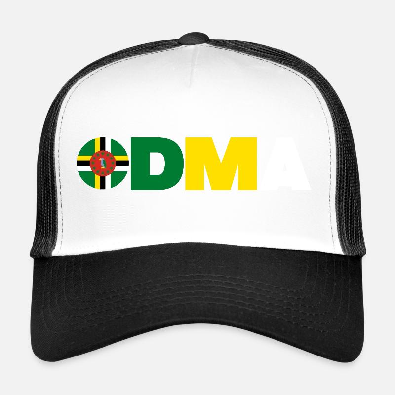 Dominica - Trucker Cap - white/black