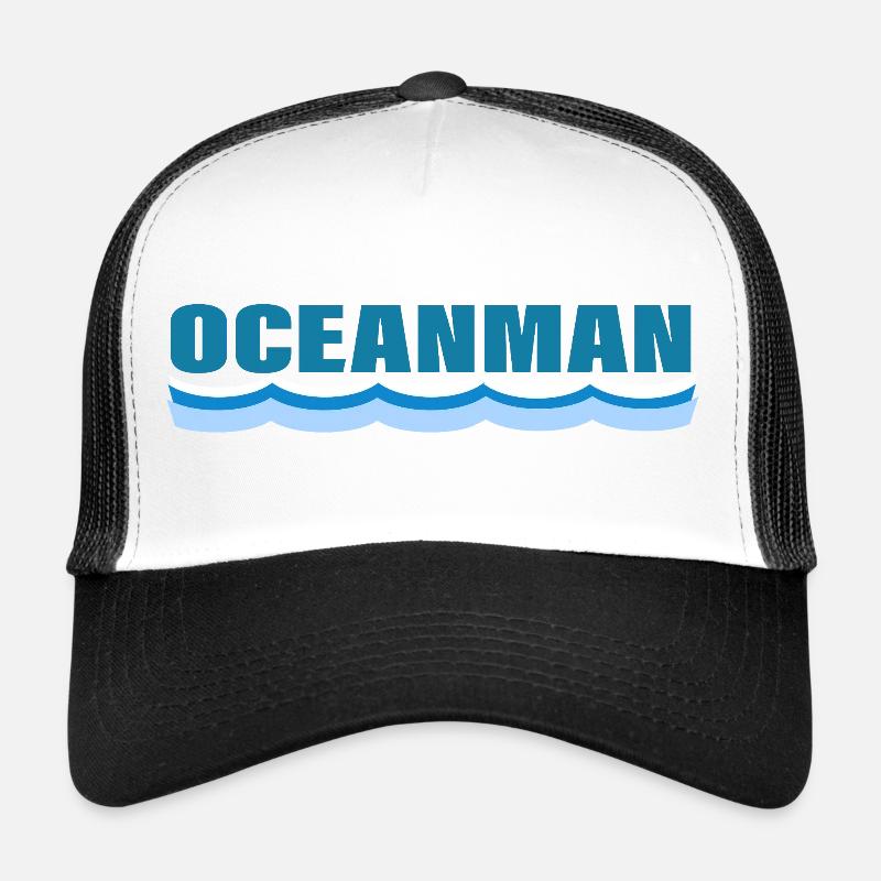 OCEANMAN - Trucker Cap - Weiß/Schwarz
