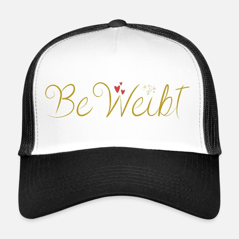 BeWeibt - Trucker Cap - Weiß/Schwarz