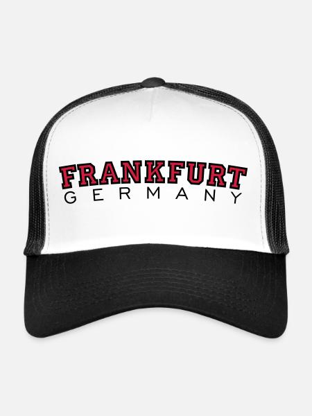 Frankfurt Germany Black&Red - Trucker Cap - white/black - Front