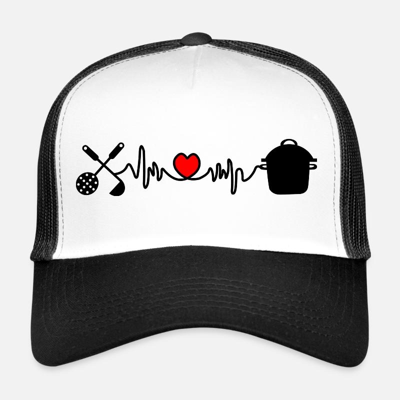 Kitchen heart rate pan and sleef Trucker Cap