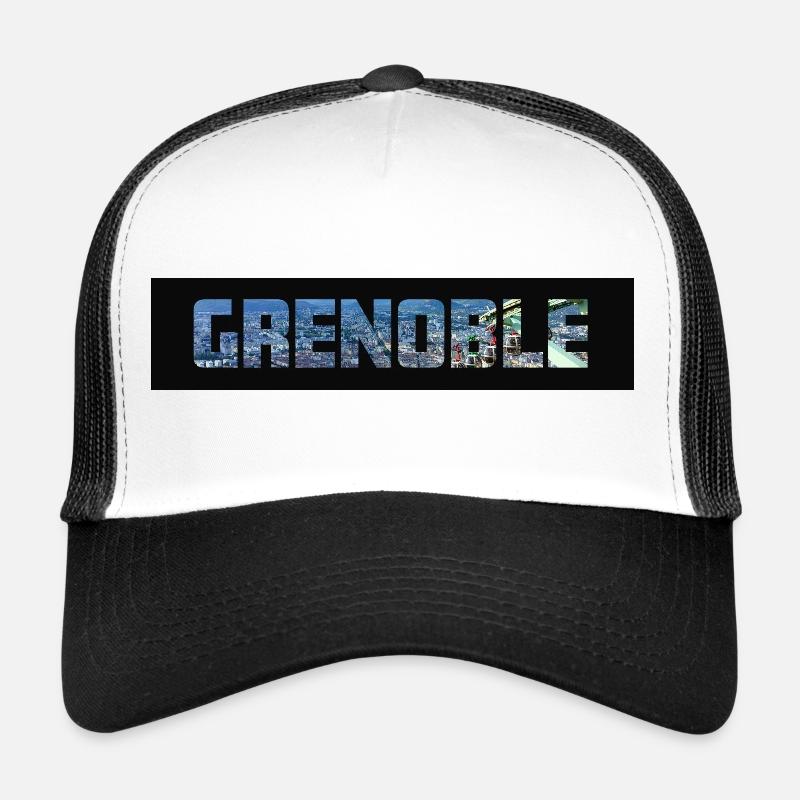 Grenoble - Casquette trucker  - blanc/noir