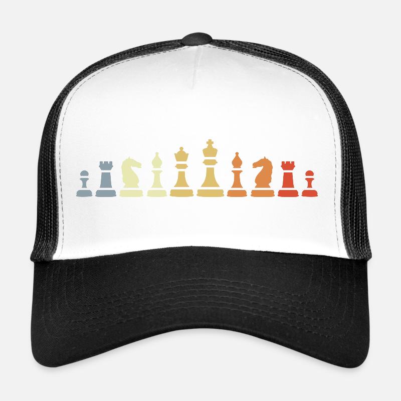 Vintage Chess Pieces Trucker Cap