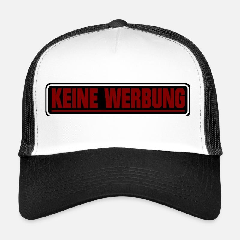Keine Werbung ! Briefkasten Schild Trucker Cap