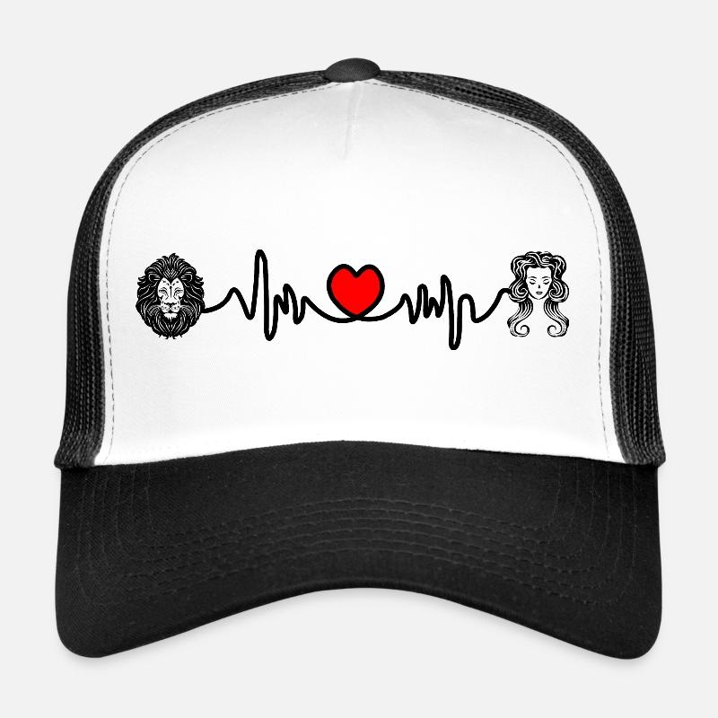 Fréquence cardiaque cardio Lion Vierge Casquette trucker 