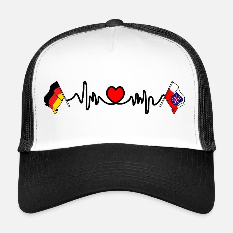 Cardio heart Flag Germany, Thuringia Trucker Cap