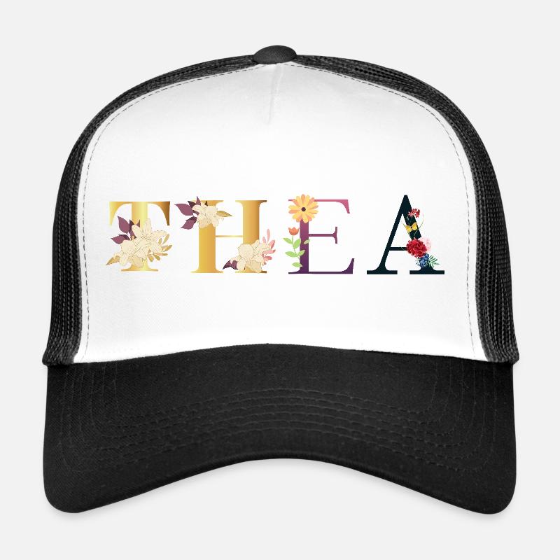 Thea - Trucker Cap - white/black