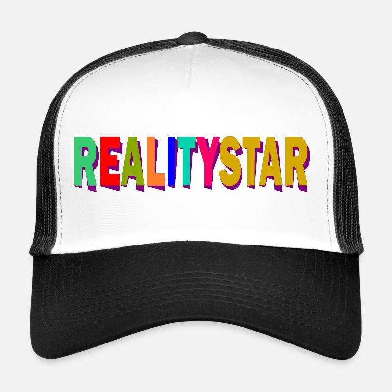 RealityStar Farbexplosion - Trucker Cap - Weiß/Schwarz