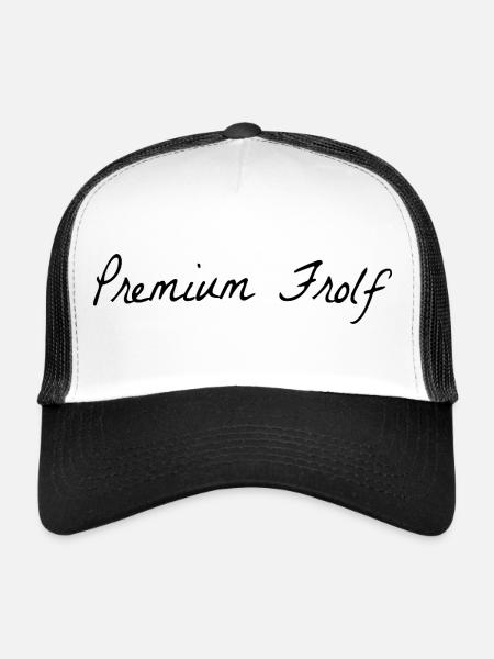 Premium Frolf Disgolf - Casquette trucker  - blanc/noir - Devant