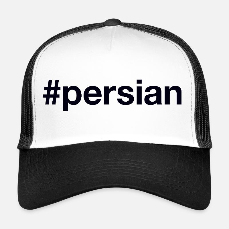 Persian Hashtag - Trucker Cap - Weiß/Schwarz
