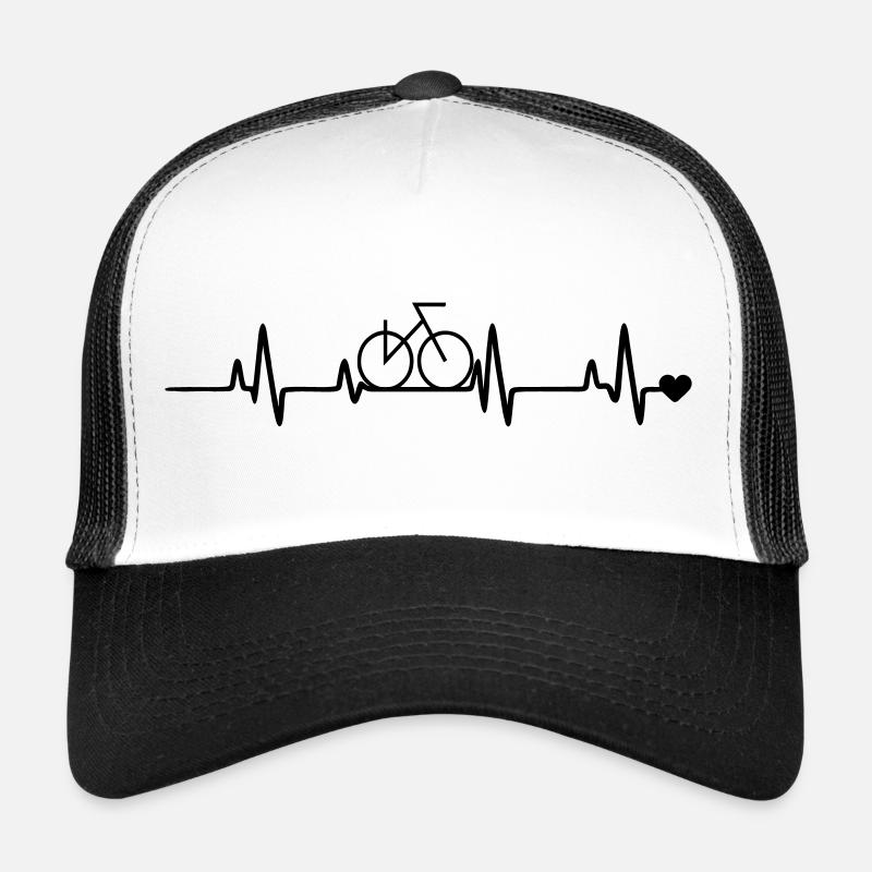  Fahrrad Radfahrer  - Trucker Cap - Weiß/Schwarz