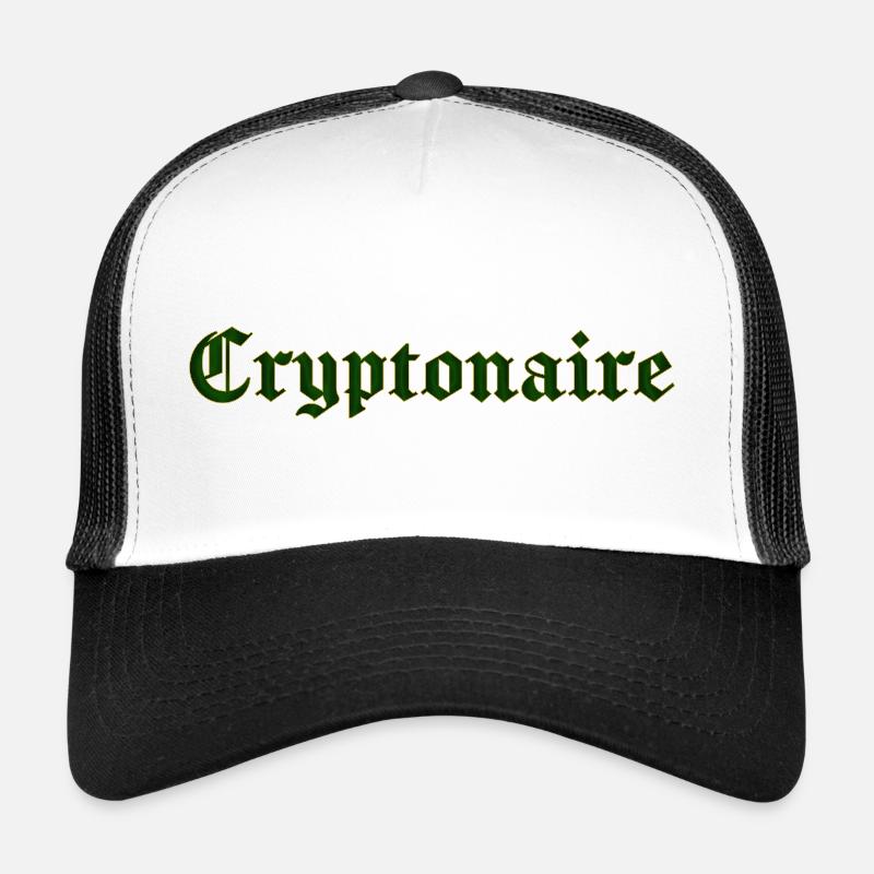 Cryptonaire - Trucker Cap - Weiß/Schwarz