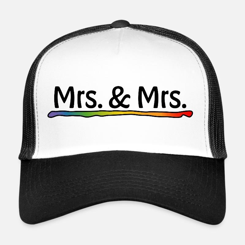 Mariage lesbien - Rainbow Mrs et Mrs Casquette trucker 