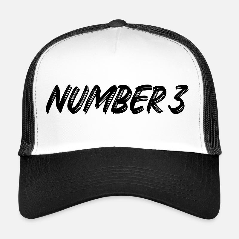 Number 3 - drei - dritter - dritte - 3 - Nummer 3 Trucker Cap