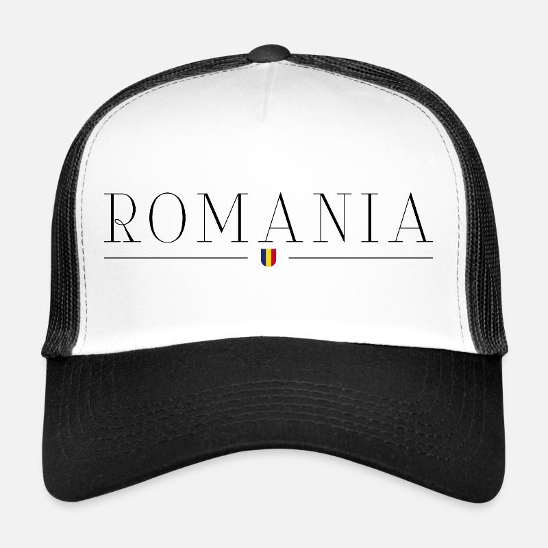 Ich liebe Rumänien - Trucker Cap - Weiß/Schwarz