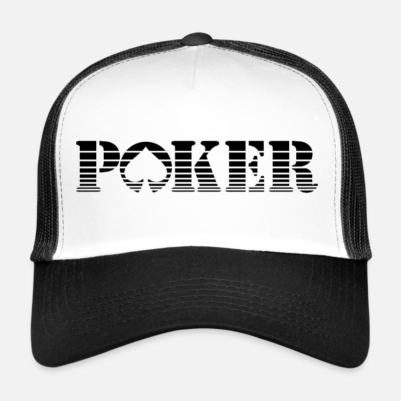 SUNSET POKER - schlankes Poker-Design mit Farbverlauf Trucker Cap