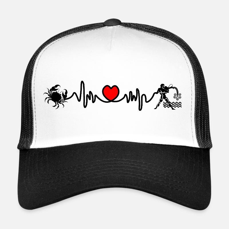 Herzfrequenz Kardio Krebs Wassermann Trucker Cap