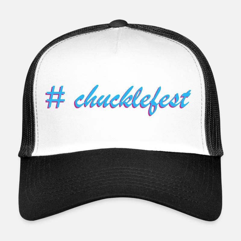 Slogan de l’étiquette d’éclosion Chucklefest Casquette trucker 